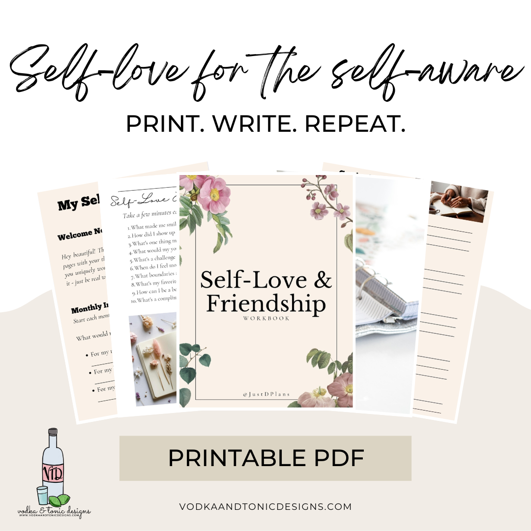 Self-Love & Friendship Workbook | Digital Printable PDF