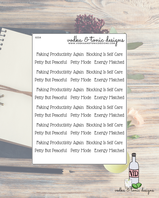 Petty Energy Ish - 6004