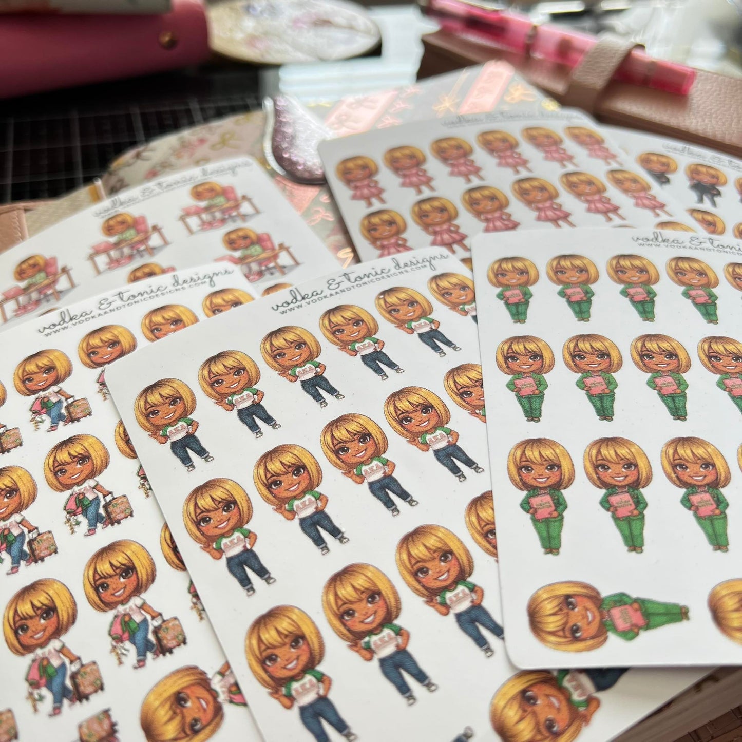 Custom aniME Sticker Sheets